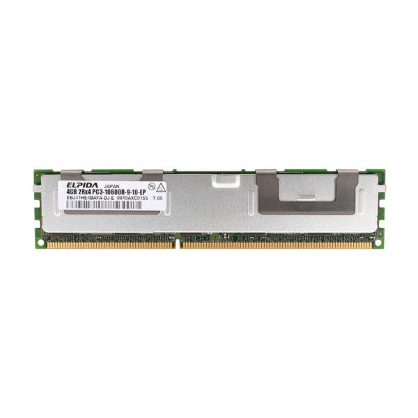 Elpida 4GB (1X4GB) PC3-10600R Server Memory REFURBISHED