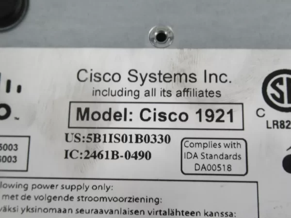 Cisco 341-0402-01 Series 1921 Integrated Services Desktop Router USED 3 Months Warranty - Image 3