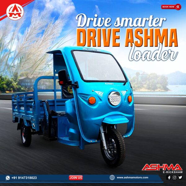 ASHMA HAVY LOADER 1000 E- RICKSHAW || 18 Months Warranty - Image 3
